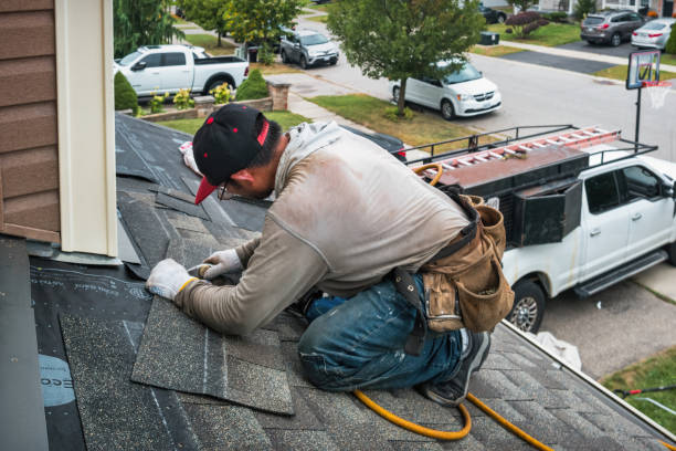 Professional Roofing technician working in Lowder, IL